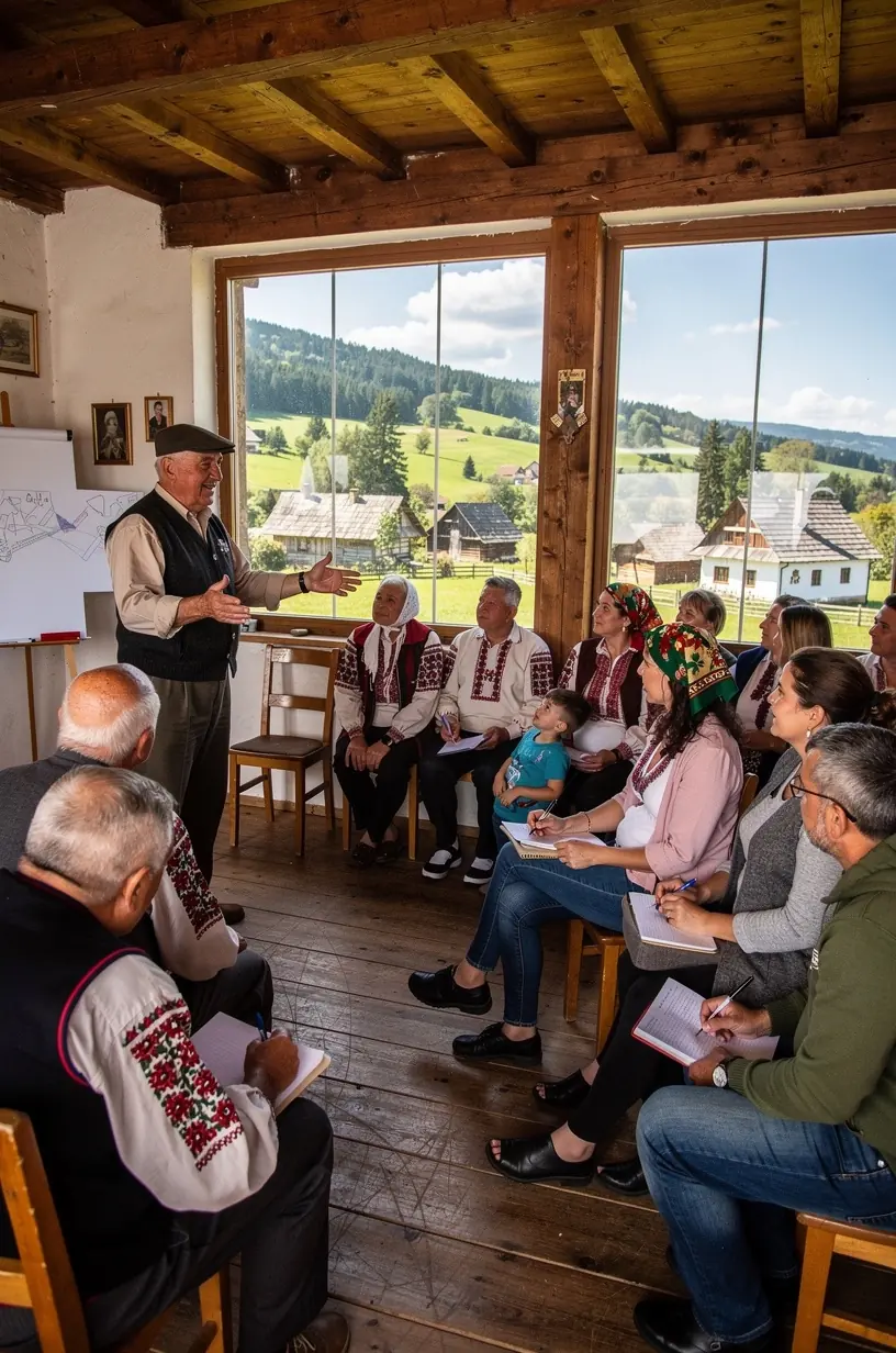 Persoană care utilizează un laptop, analizând date și identificând cauze ale unor probleme locale.
